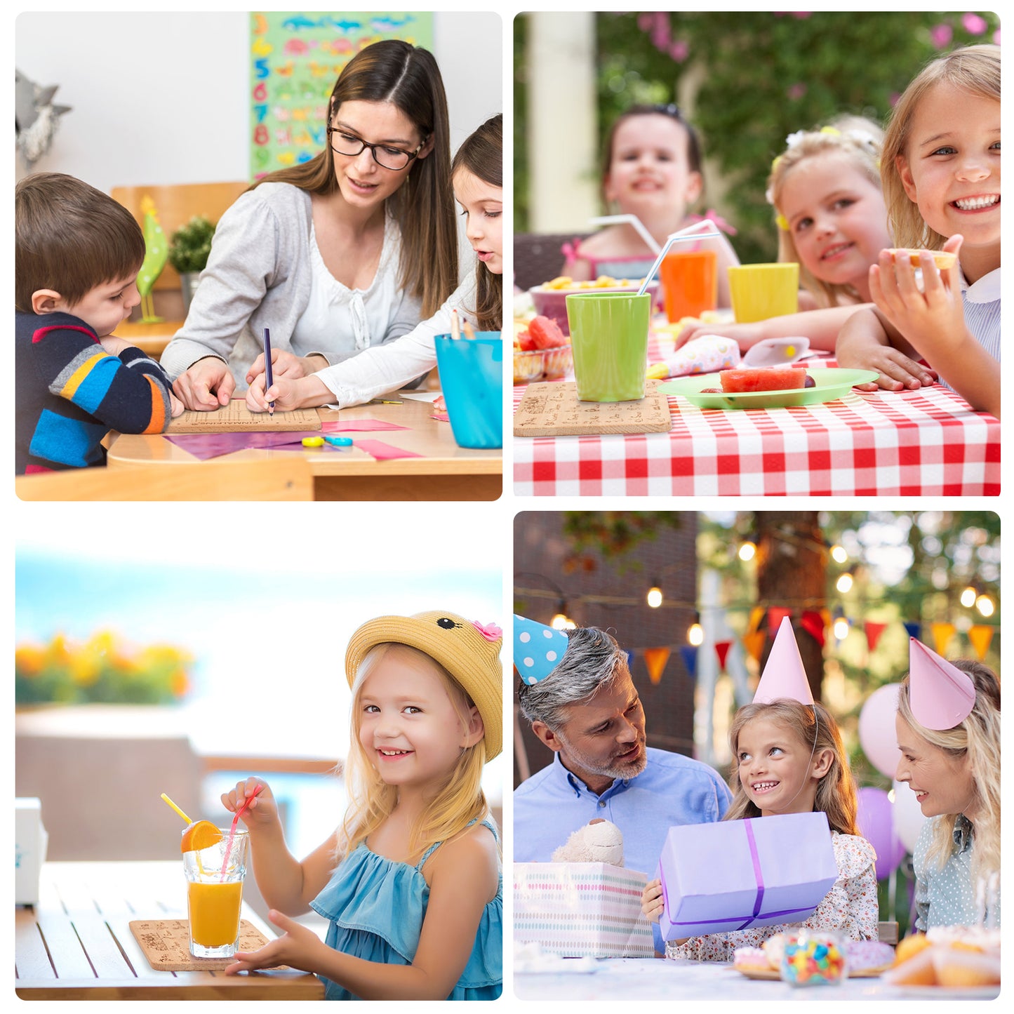 ABC und 1x1 Frühstücksbrettchen Kinder Holz Frühstücksbrett zum Einschulung Geschenke Schulanfang Lernen Holzbrettchen für Kinder Mädchen Jungen Schulkind Kindergeburtstag Weihnachten Geschenk