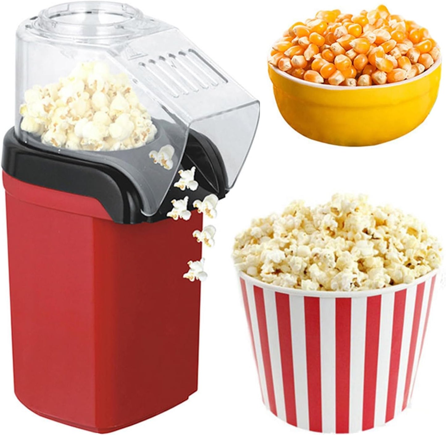 Popcorn Maker Easy to Make Popcorn Home Portable and Convenient 1Pcs Christmas Halloween Gift