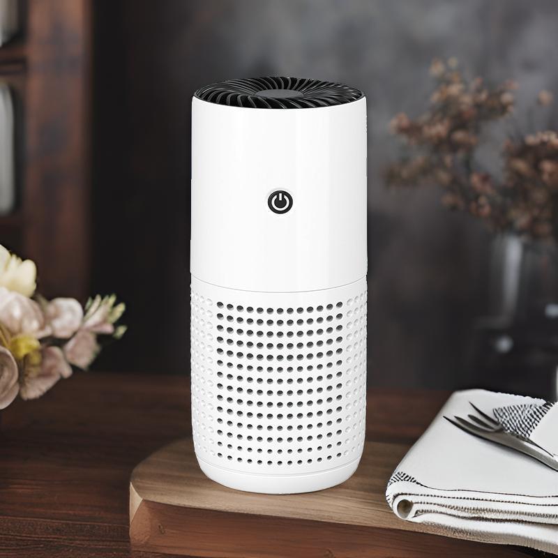 Mini USB Car Air Purifiers, Small Portable Negative Ion Smoke for Better Sleep, Office, Desktop