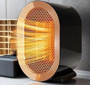 Electric Portable Space Heater, Mini Personal Desk Heater, Small Space Heater for Office Desk Bedroo