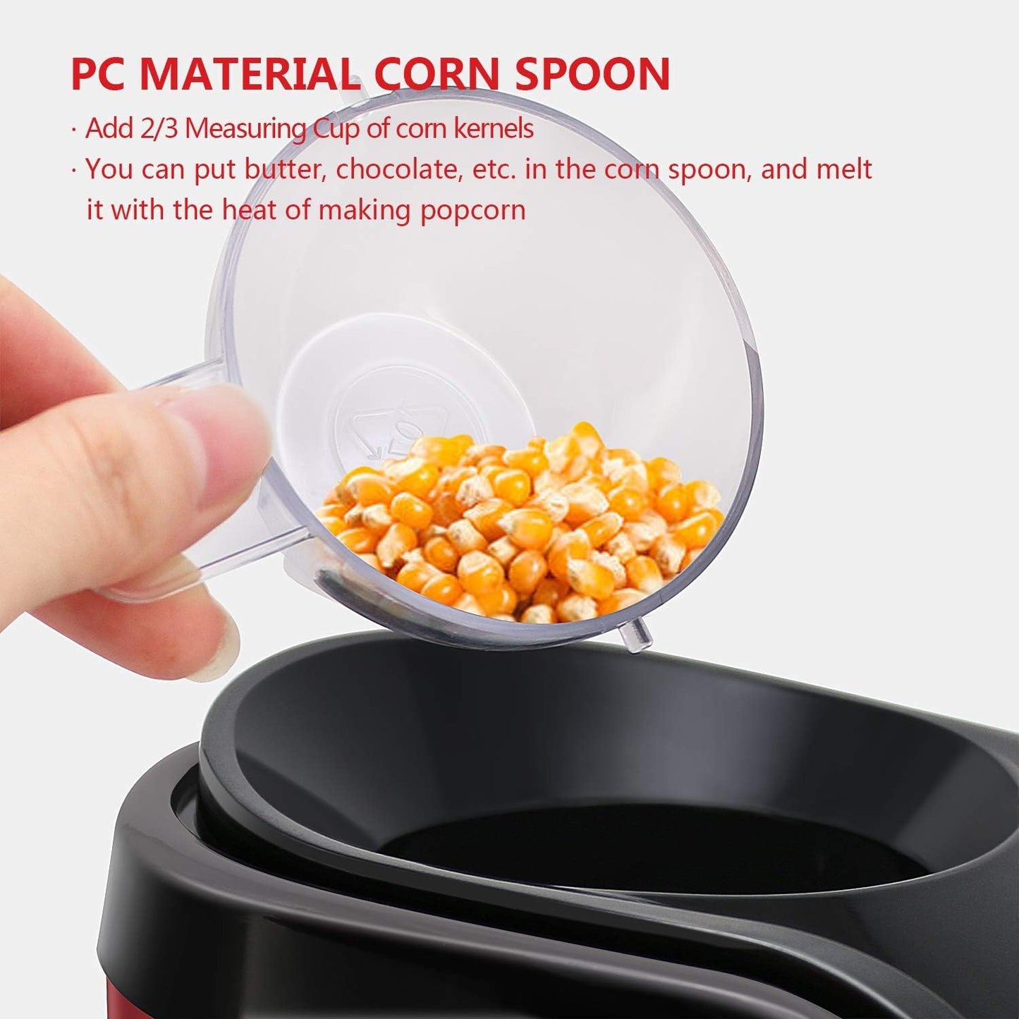 Popcorn Maker Easy to Make Popcorn Home Portable and Convenient 1Pcs Christmas Halloween Gift