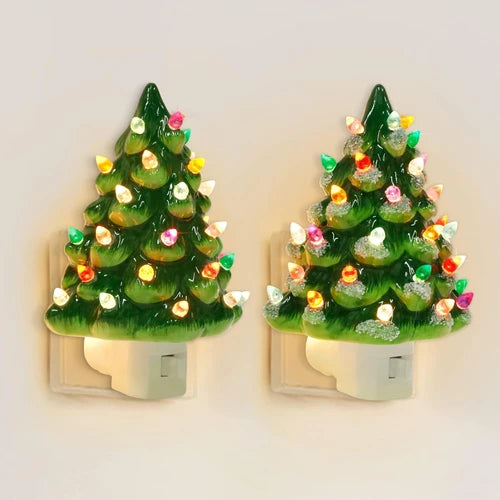Christmas Tree Lights set Lamps Christmas Decoration Night Lights Bedside Lamps Socket Night Lights