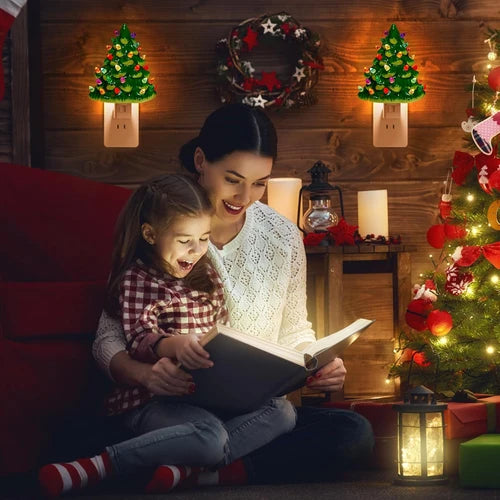 Christmas Tree Lights set Lamps Christmas Decoration Night Lights Bedside Lamps Socket Night Lights
