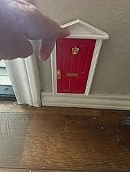 APODESS Mini Christmas Decoration Door Elf Door Magic Door Decorate the room to increase the festive
